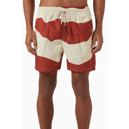 OAS - Dune Print Swim Shorts in Nylon