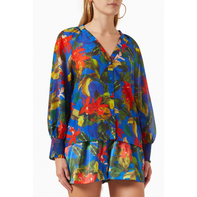 Alice + Olivia - Lang Blouse in Cotton-silk