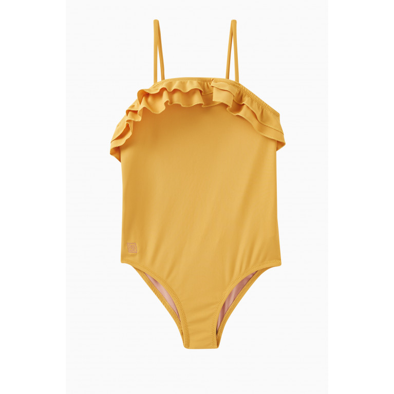 Liewood - Josette One-piece Swimsuit in Recycled Stretch Fabric Yellow