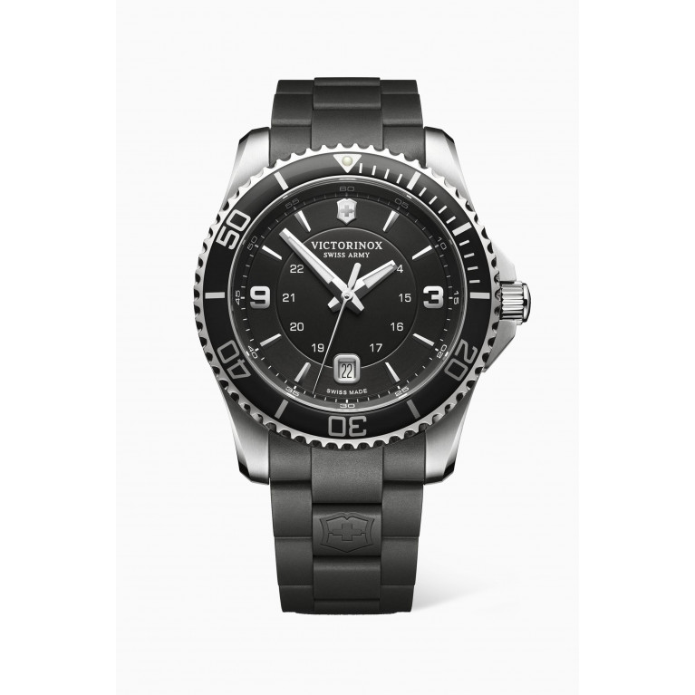 Victorinox - Maverick Quartz Stainless Steel & Rubber Watch, 43mm