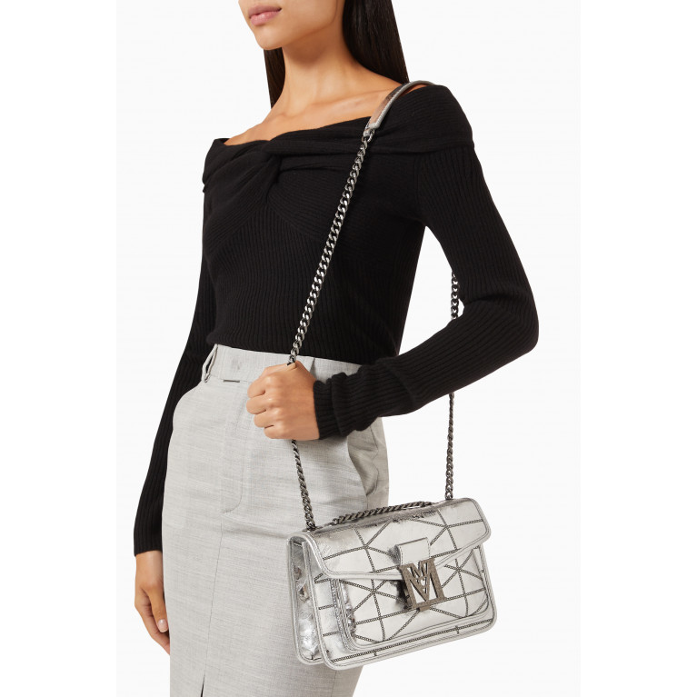 MCM - Mini Travia Quilted Shoulder Bag in Crushed Leather