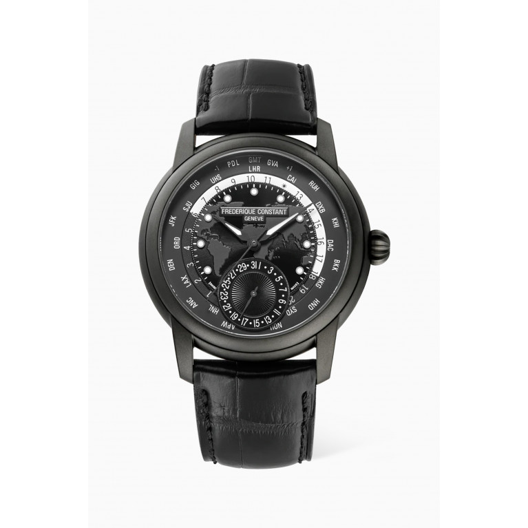 Frédérique Constant - Classic Worldtimer Quartz Watch, 42mm