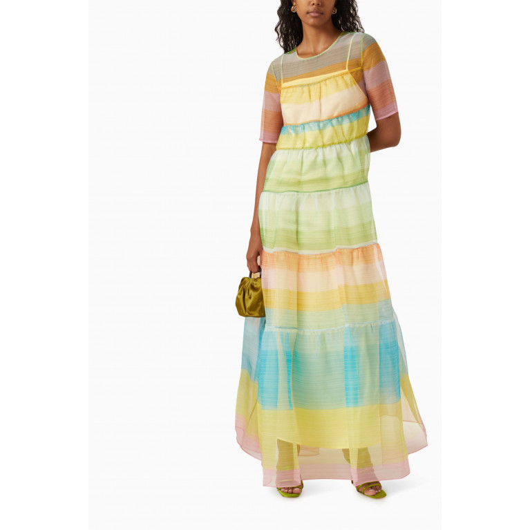 Staud - Hyacinth Maxi Dress in Sheer Organza