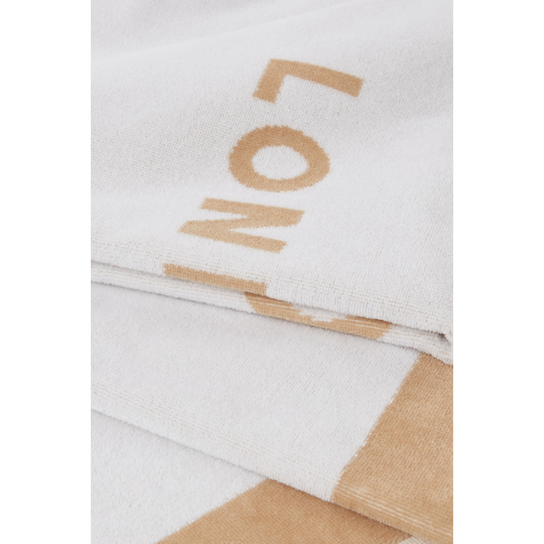 Jimmy Choo - Logo Lettering Beach Towel in Cotton