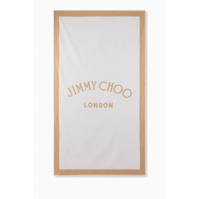 Jimmy Choo - Logo Lettering Beach Towel in Cotton