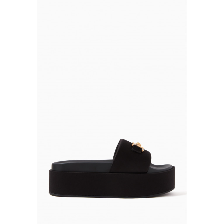 Versace - Meduse 95' Platform Sandals in Satin