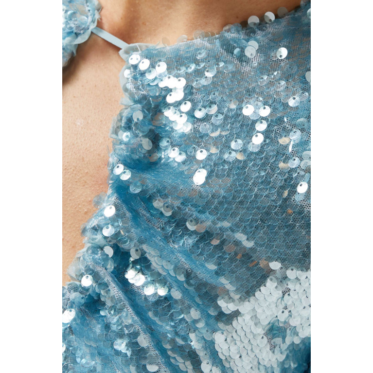 Self-Portrait - Sequin-embellished Maxi Dress