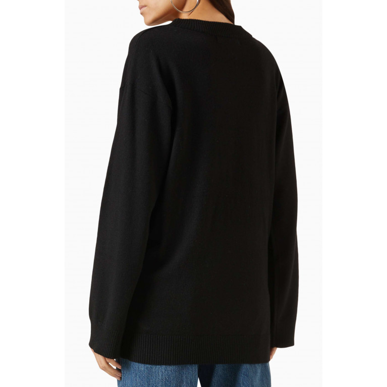 Simon Miller - Ray Embellished Sweater in Rib-knit