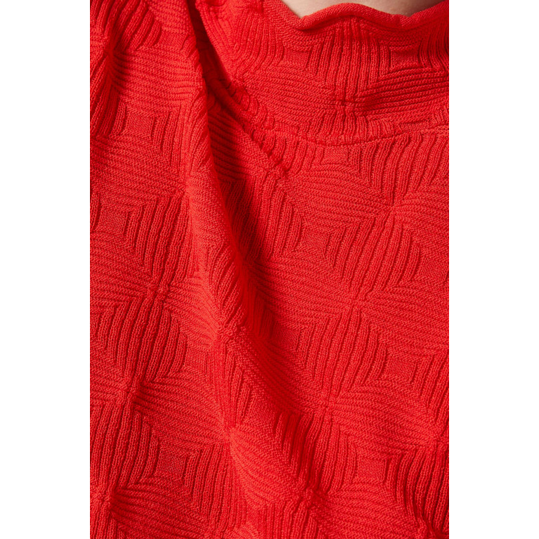 Simon Miller - Peep Pullover Sweater in Viscose Knit Orange