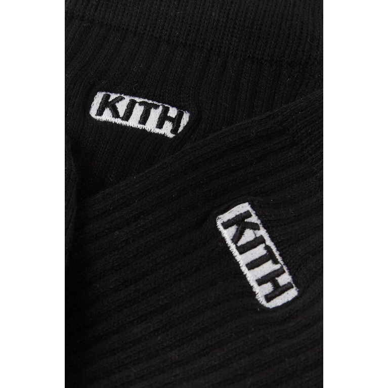 Kith - Classic Crew Socks in Stretch-cotton Black