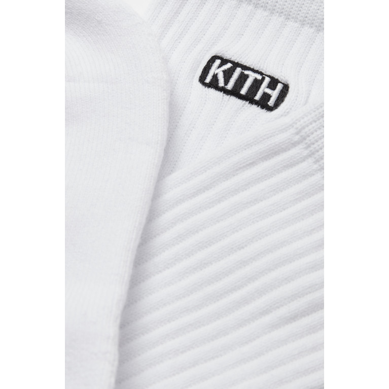Kith - Classic Crew Socks in Stretch-cotton White