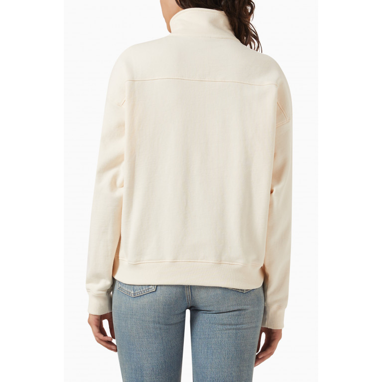 Sporty & Rich - Country Club Quarter Zip in Cotton