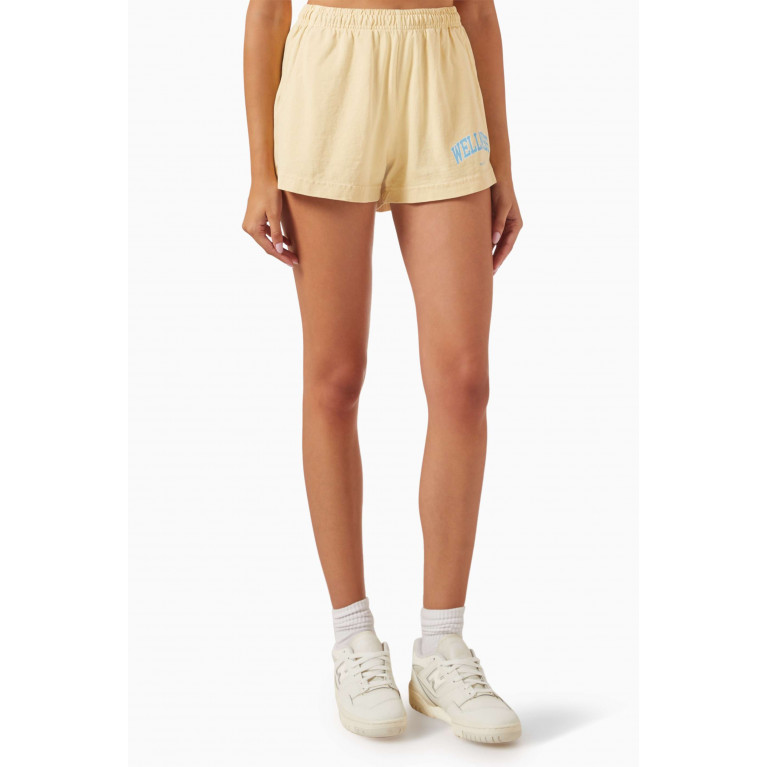 Sporty & Rich - Wellness Ivy Disco Shorts in Cotton