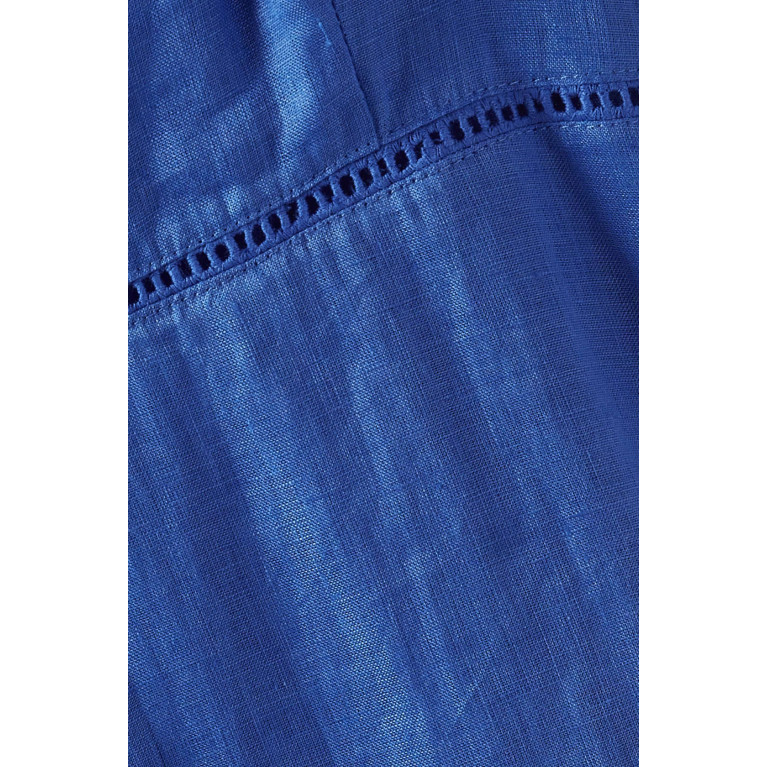 Faithfull The Brand - Valerina Maxi Dress in Linen Blue