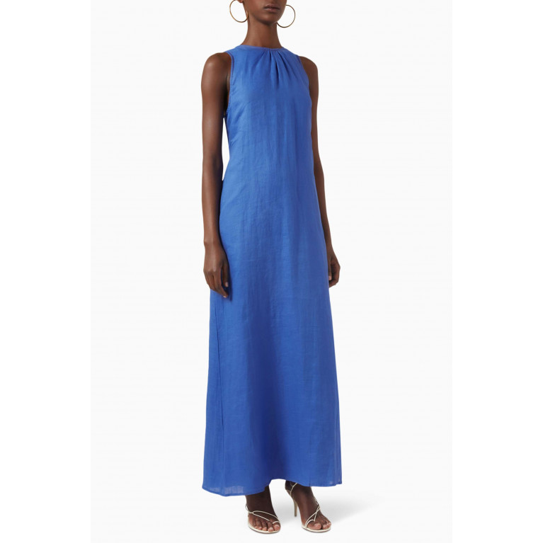 Faithfull The Brand - Sommar Maxi Dress in Linen Blue