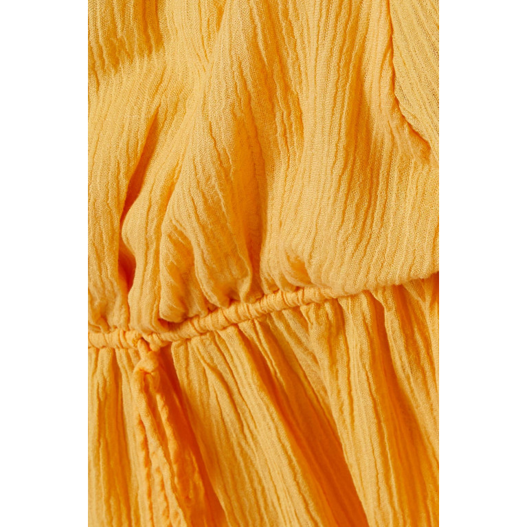 Faithfull The Brand - Rosalie Maxi Dress in Linen-rayon Orange