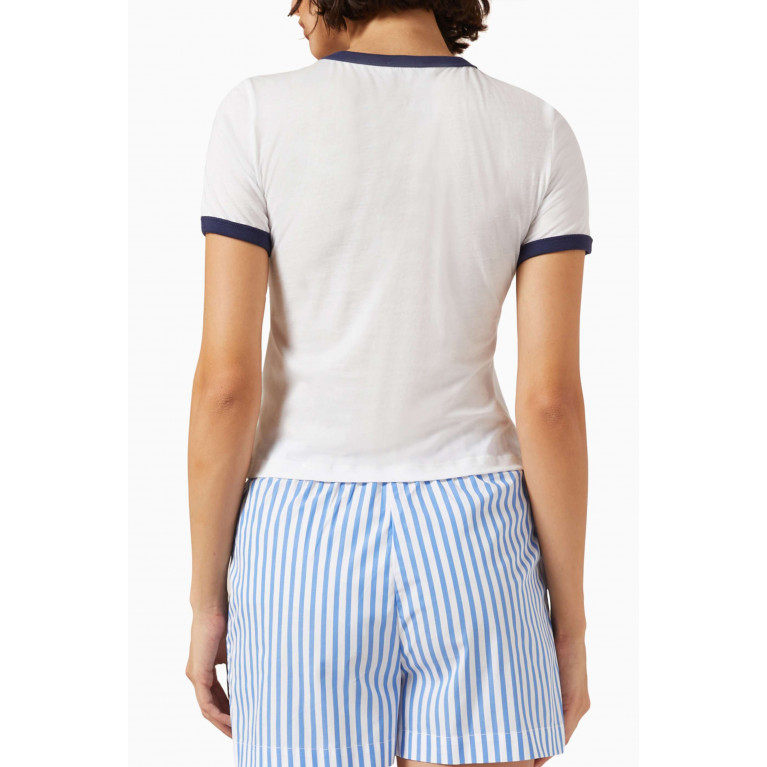 Sporty & Rich - Vendome Ringer T-shirt in Cotton-jersey