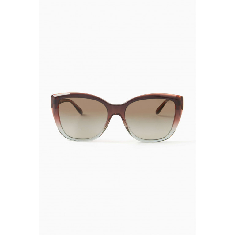Emporio Armani - Cat-eye Frame Sunglasses in Acetate Green
