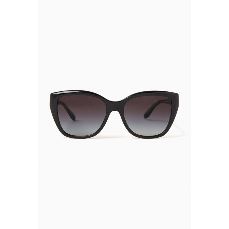 Emporio Armani - Cat-eye Frame Sunglasses in Acetate Grey
