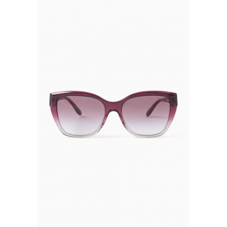 Emporio Armani - Cat-eye Frame Sunglasses in Acetate Purple