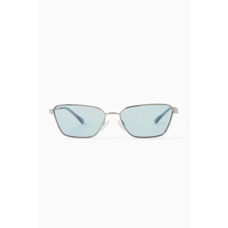 Emporio Armani - Cat-eye Sunglasses in Metal Blue