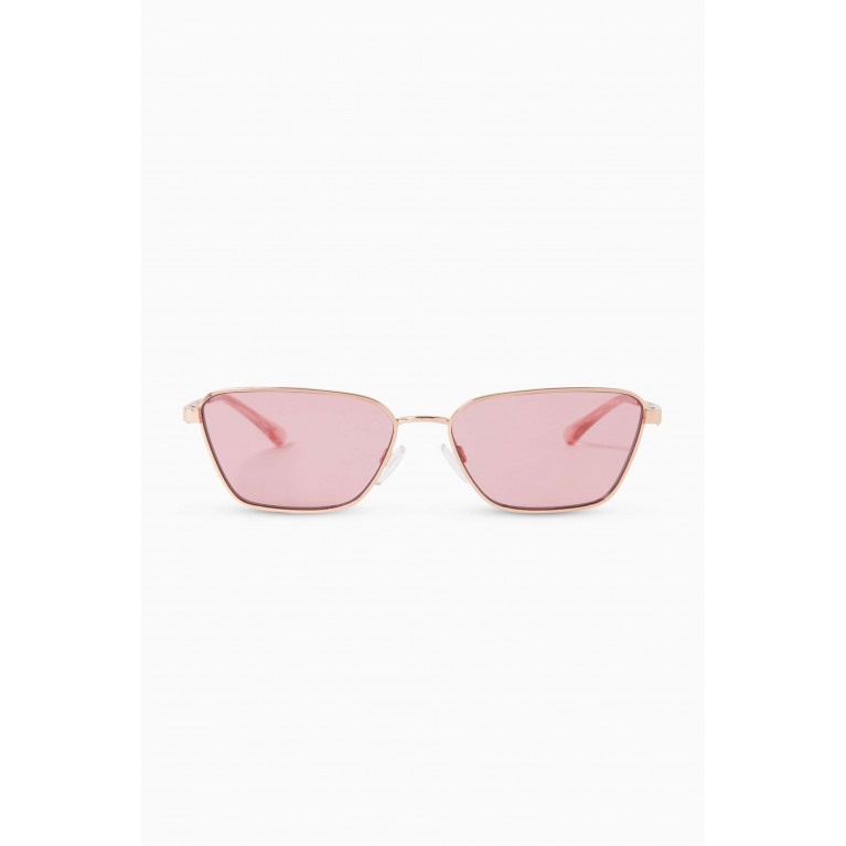 Emporio Armani - Cat-eye Sunglasses in Metal Pink