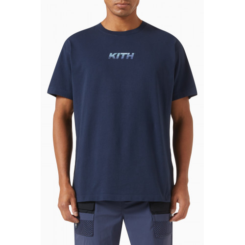 Kith - x Columbia Elemental T-shirt in Cotton Jersey Blue