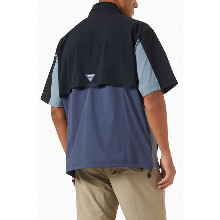 Kith - x Columbia Links Windshirt in Omni- Shield™ Fabric Blue