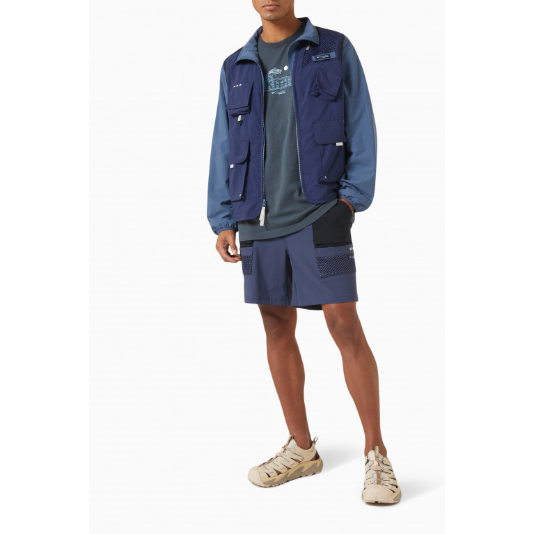 Kith - x Columbia Half Moon™ III Shorts in Omni- Shield™ Fabric Blue