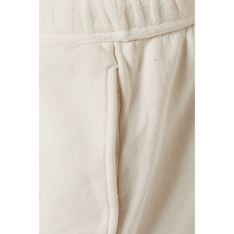 Les Tien - Invert Pocket Shorts in Fleece White