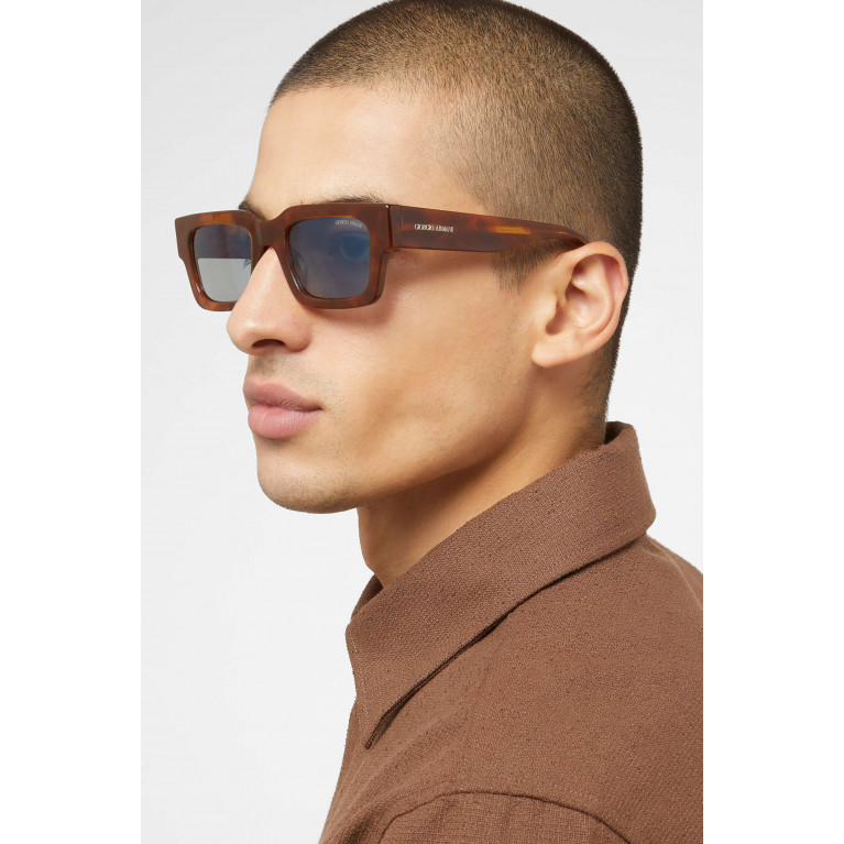 Giorgio Armani - D-frame Sunglasses in Acetate Blue