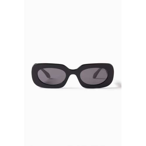 Giorgio Armani - Rectangle Sunglasses in Havana Acetate Grey