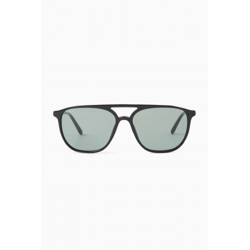 Giorgio Armani - D-frame Sunglasses in Metal & Acetate Grey