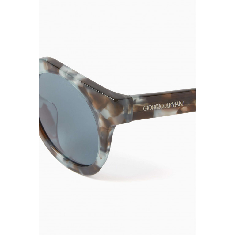 Giorgio Armani - Round Sunglasses in Acetate Blue