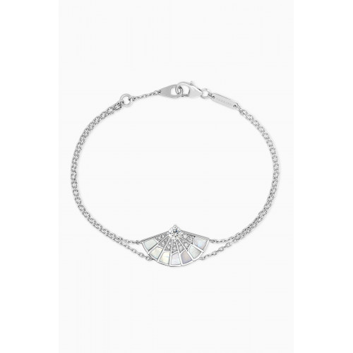 Garrard - Fanfare Symphony Diamond & Mother of Pearl Bracelet in 18kt White Gold