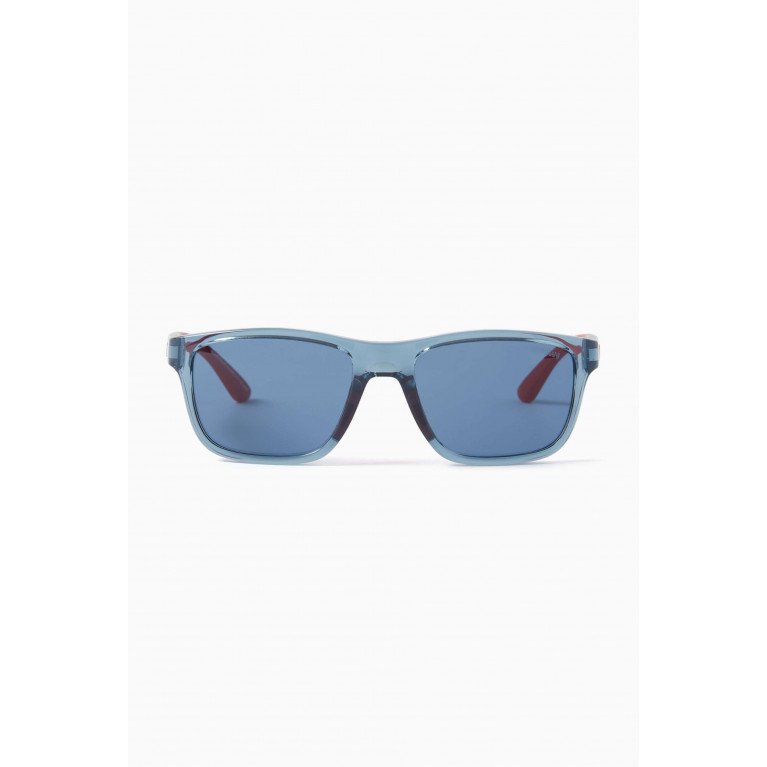 Emporio Armani - D Frame Sunglasses in Acetate Blue