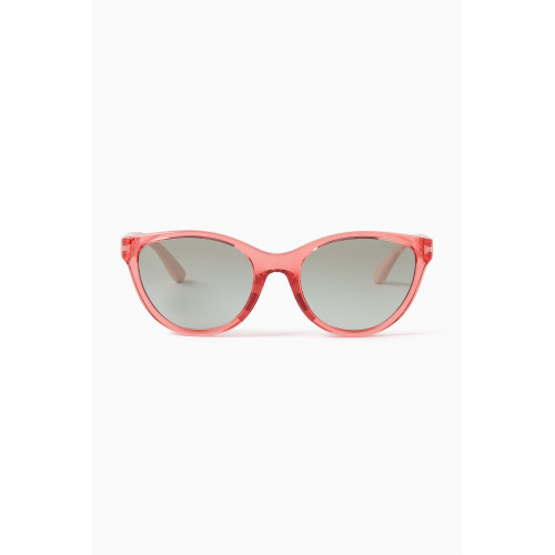 Emporio Armani - Cat-eye Sunglasses in Shiny Transparent Acetate