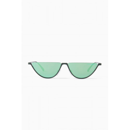 Emporio Armani - D-frame Sunglasses in Metal Green