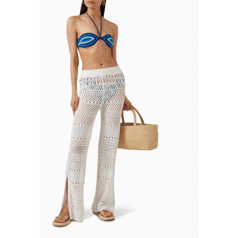 Solid & Striped - The Logan Crochet Pants in Cotton-blend Knit