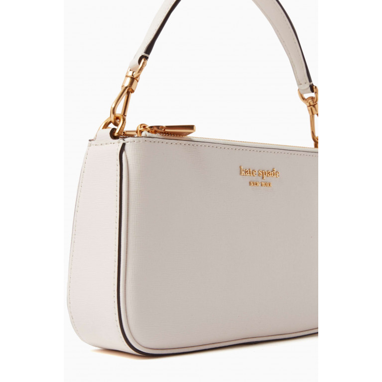 Kate Spade New York - Morgan East West Crossbody Bag in Saffiano Leather White