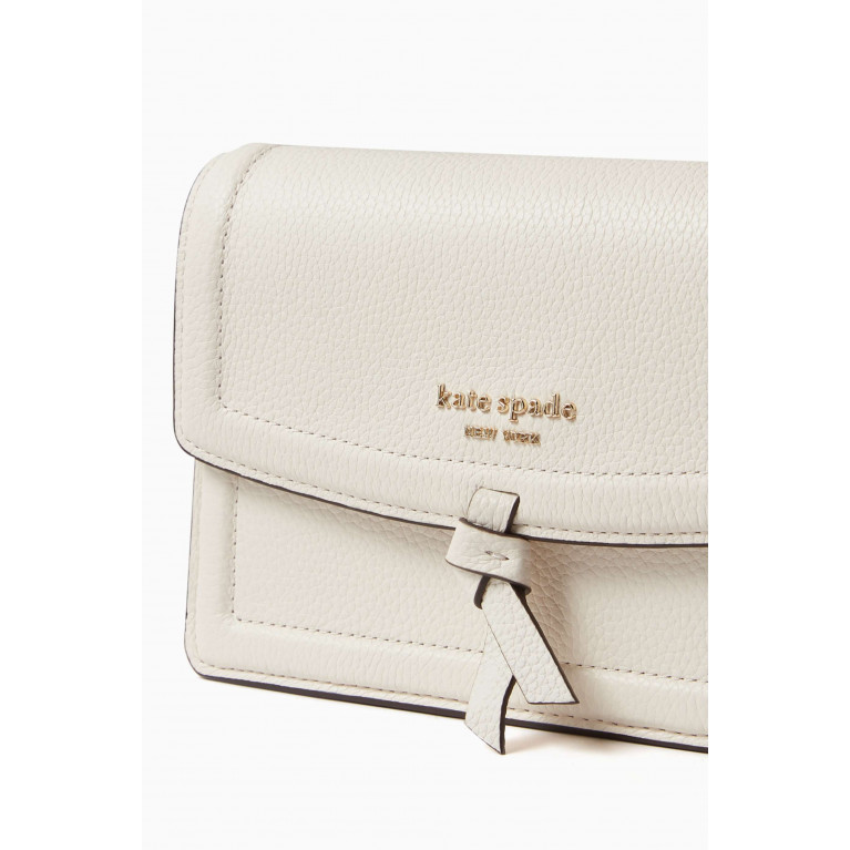 Kate Spade New York - Knott Flap Crossbody Bag in Pebbled Leather