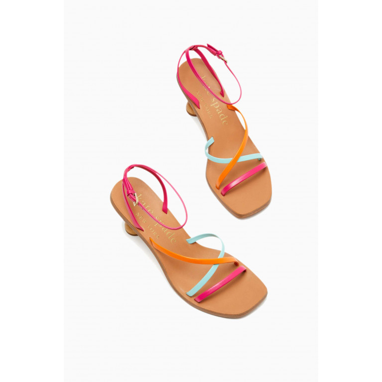 Kate Spade New York - Charmer Stacked 70 Sandals in Leather