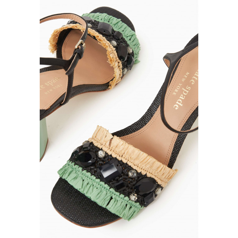 Kate Spade New York - Bora Bora 80 Sandals in Leather Black