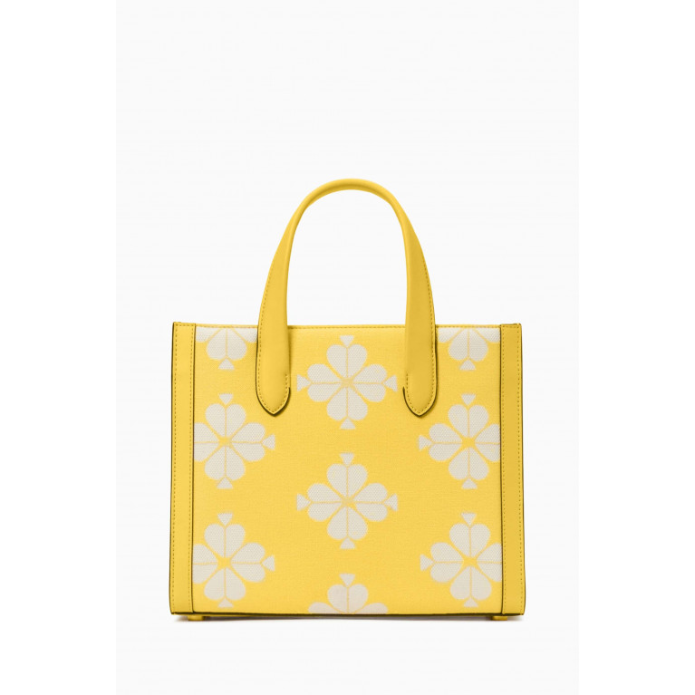 Kate Spade New York - Small Manhattan Tote Bag in Canvas Jacquard Yellow