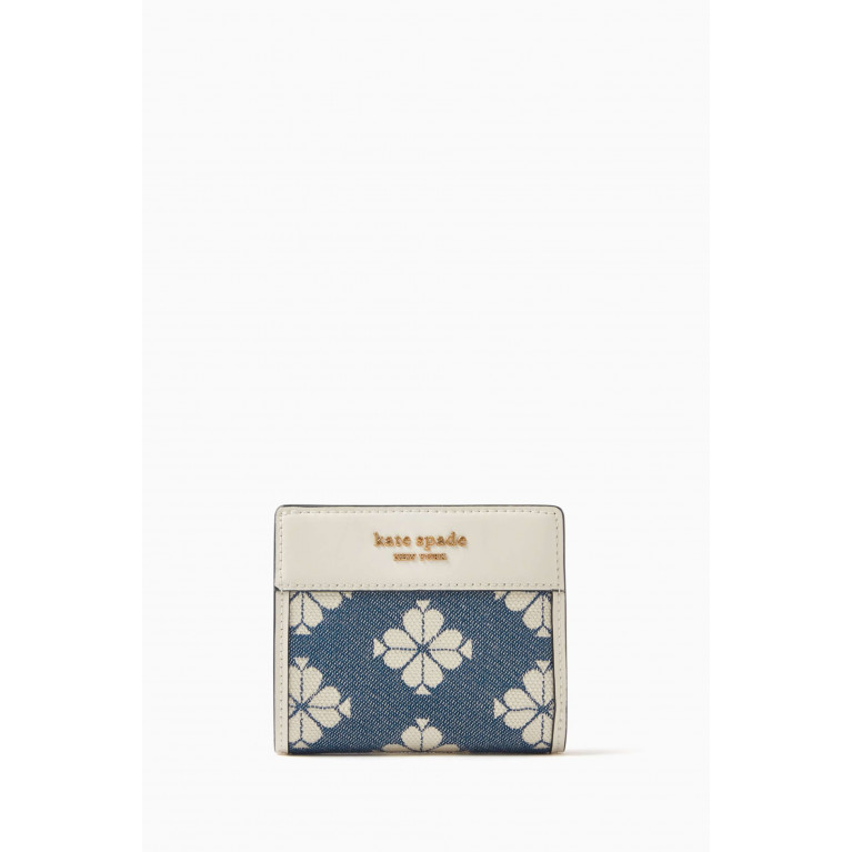 Kate Spade New York - Small Spade Flower Wallet in Canvas Jacquard