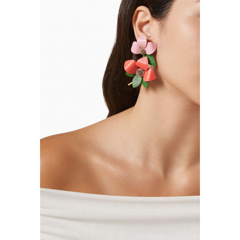 Kate Spade New York - Flower Power Earrings in Leather