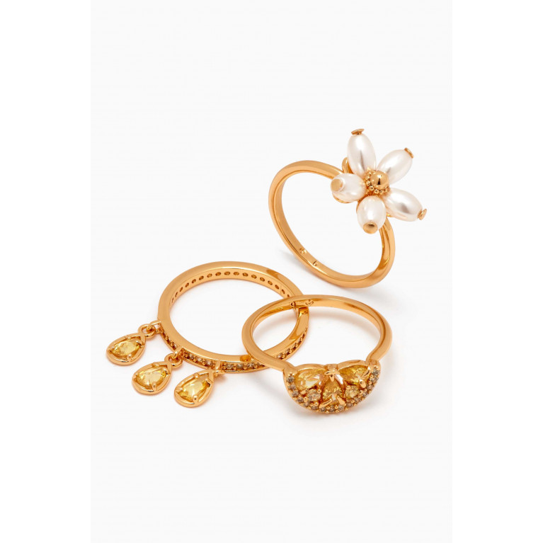 Kate Spade New York - Fresh Squeeze Stacking Charm Ring Set