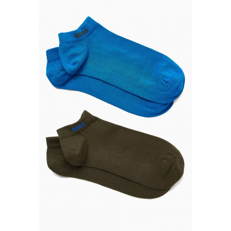 Boss - Ankle Socks in Cotton-blend, Set of 2