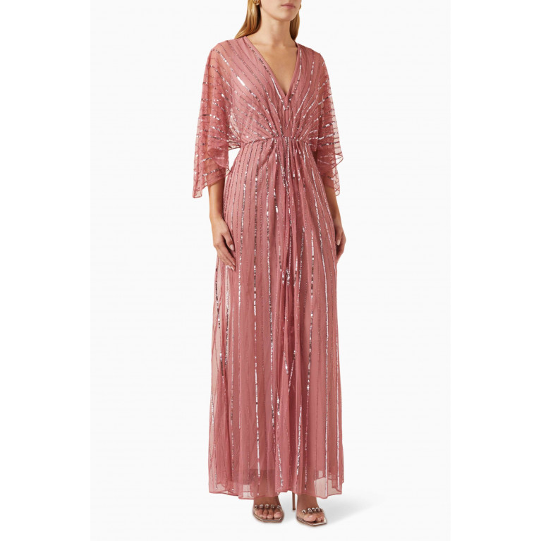 Mac Duggal - Beaded Gown Pink