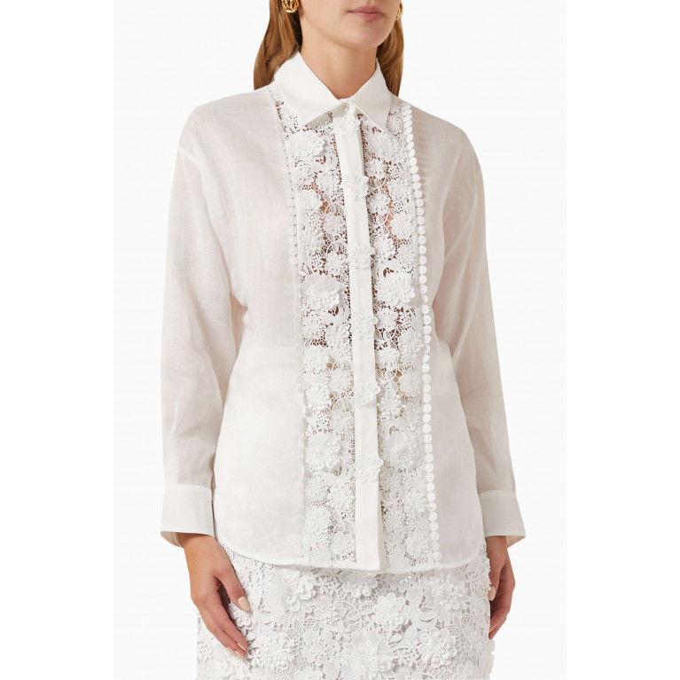Zimmermann - Raie Lace Flower Shirt